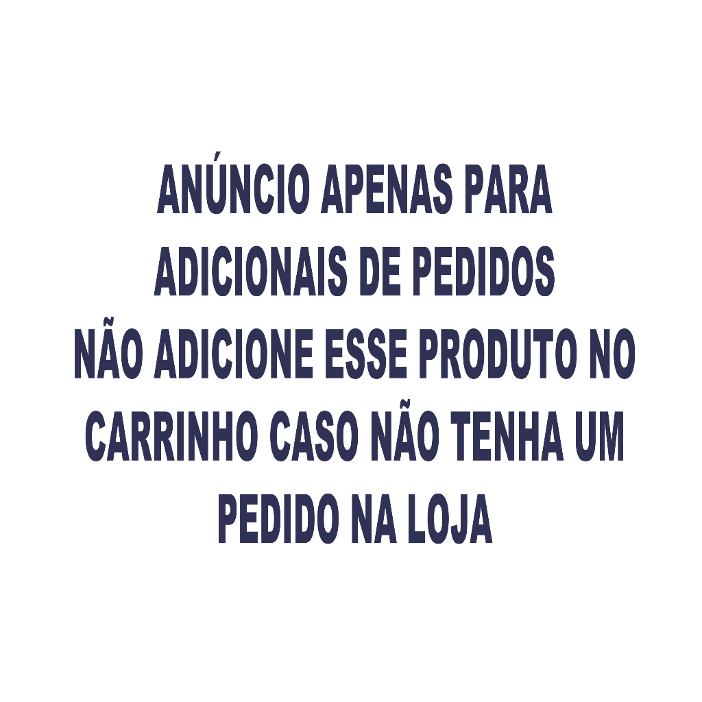 ANÚNCIO PARA ADICIONAIS EM PEDIDOS