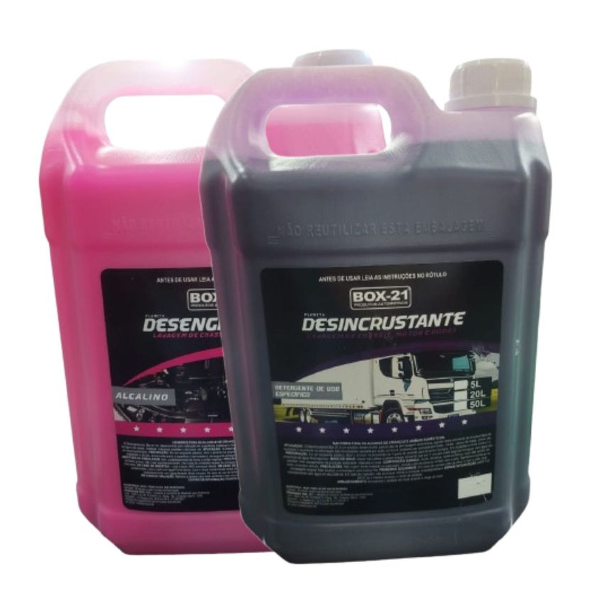 Kit Lava Rápido Limpa Baú 5L Roxo + Solupan Rosa 5L - Box 21