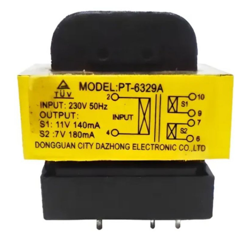 Transformador MODELO PT - 6329A para Placa Eletrônica de Microondas 220 Volts(LER DESCRIÇÃO)