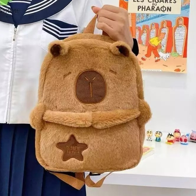 Mochila Capivara Bolsa Infantil Fofa Juvenil Para Passeio,Escolar