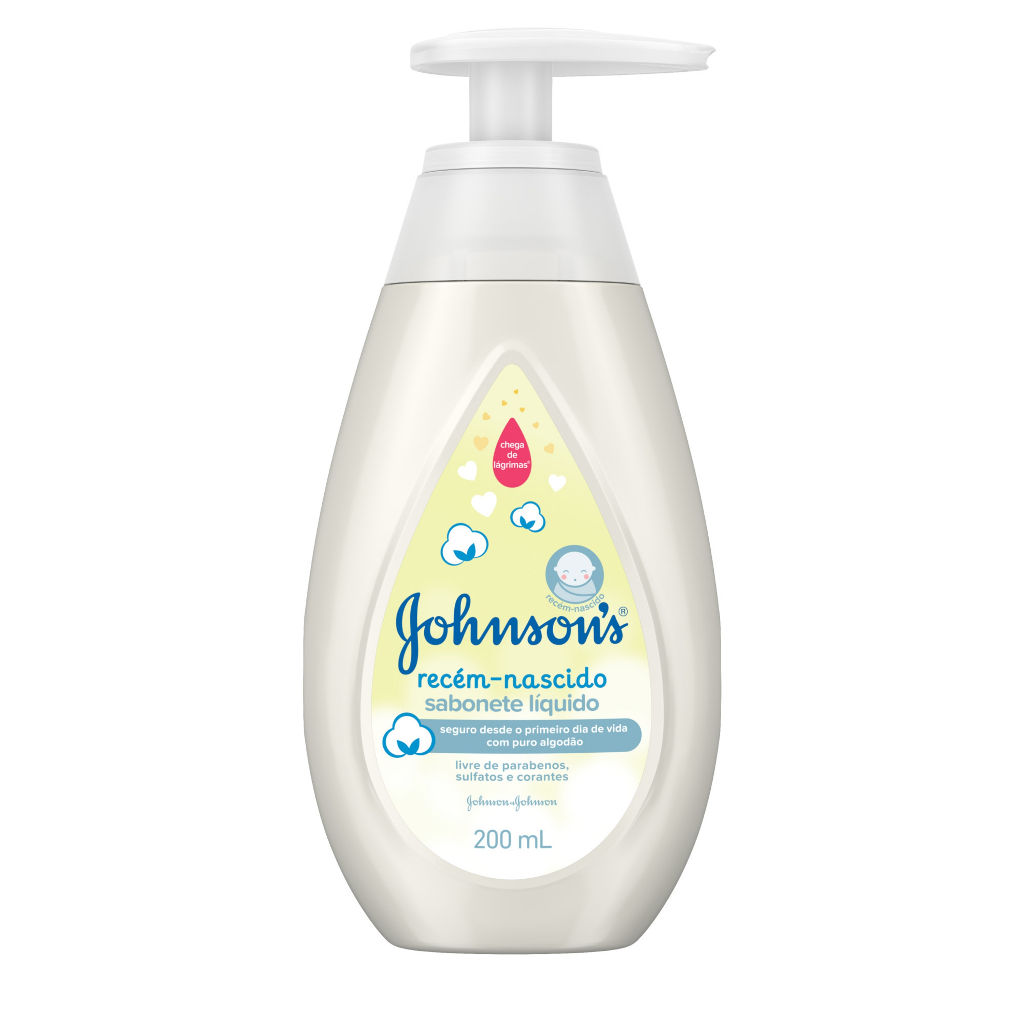 Sabonete Líquido JOHNSON'S® Baby Recém Nascido, 200mL