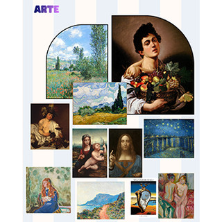 Adesivos Arte Cartelas Soltos Scrapbooking Bullet Journal Clássico Die Cuts Papelaria Monet Da Vinci Dalí Van Gogh