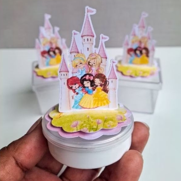 kit apliques 3D  em pé Princesas  - Lembrancinhas - Caixinhas Personalizadas - Papelaria Personalizada