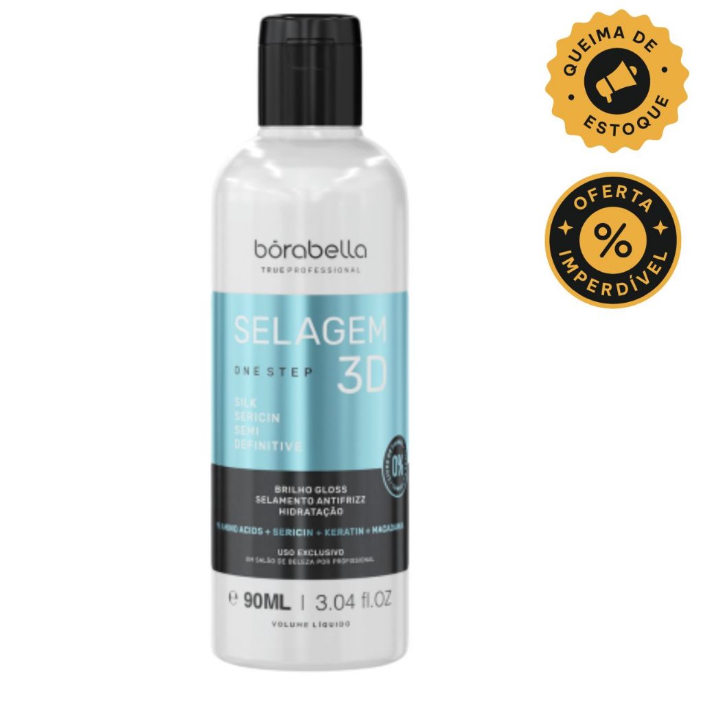 Borabella Selagem 3d Semi Definitiva Sem Formol Organica 90ml