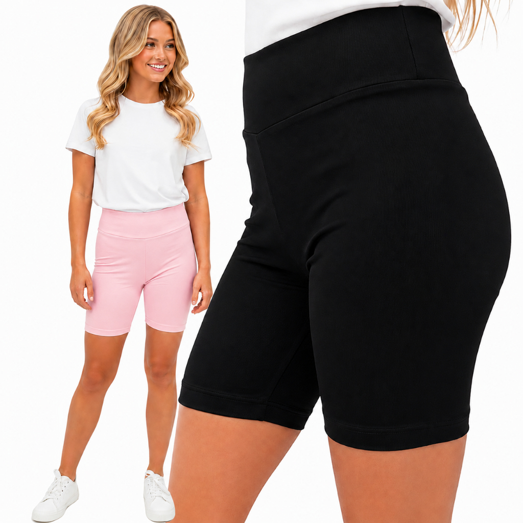Shorts Ciclista Infantil e Juvenil Preto Menina - 4 ao 10 Bermuda Básica Lisa Leve Escola Uniforme