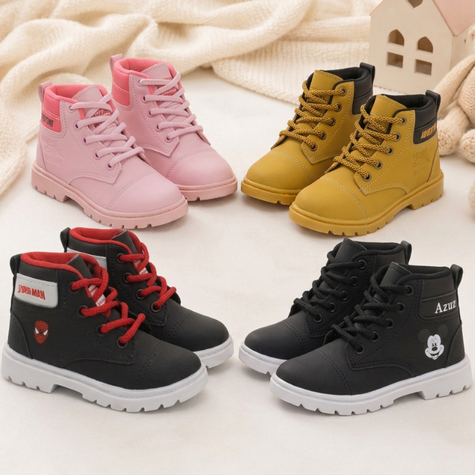 Kit 2 Pares Botinha Infantil Conforto e Durabilidade para Meninos e Meninas Promoção Envio Rápido