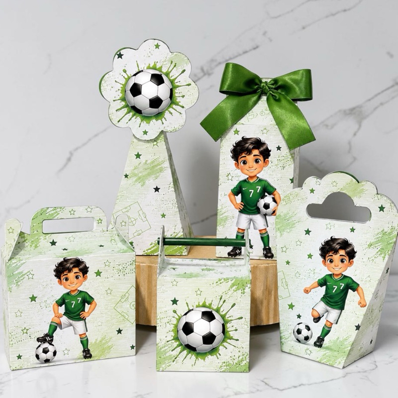 Caixinhas Personalizadas Futebol Lembrancinha Personalizada Kit Festa