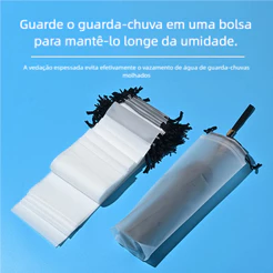 Capa Protetora Para Guarda‑Chuva Impermeável Bolsa Vedada 33x13cm para Uso Veicular