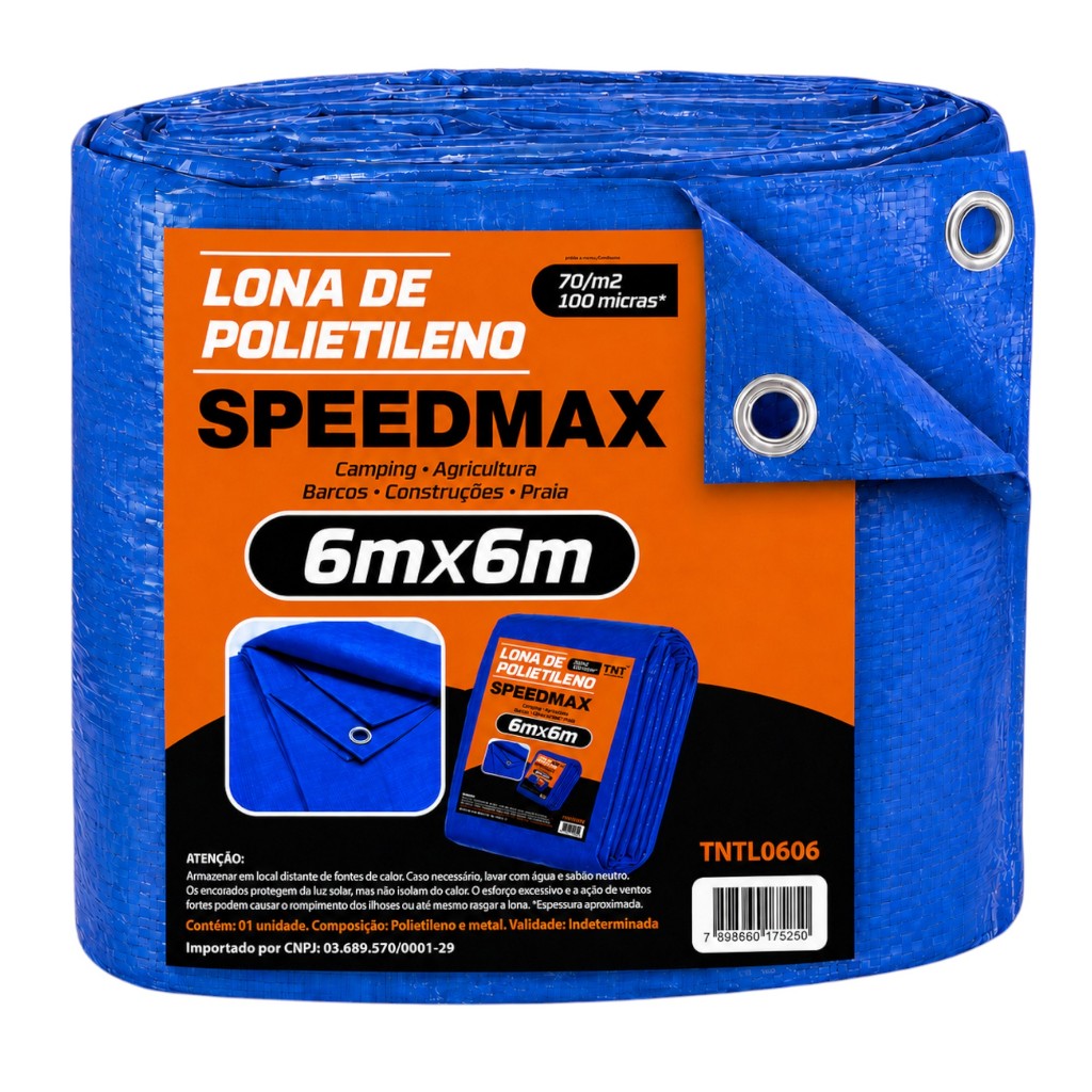 Lona 6x6 Azul Impermeavel Piscina Barraca Camping Telhado em polietileno
