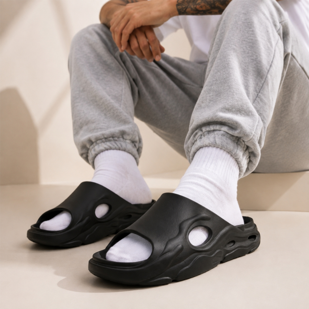 Chinelo Nuvem Slide Masculino Macio Confortável Antiderrapante Casual Dia Dia