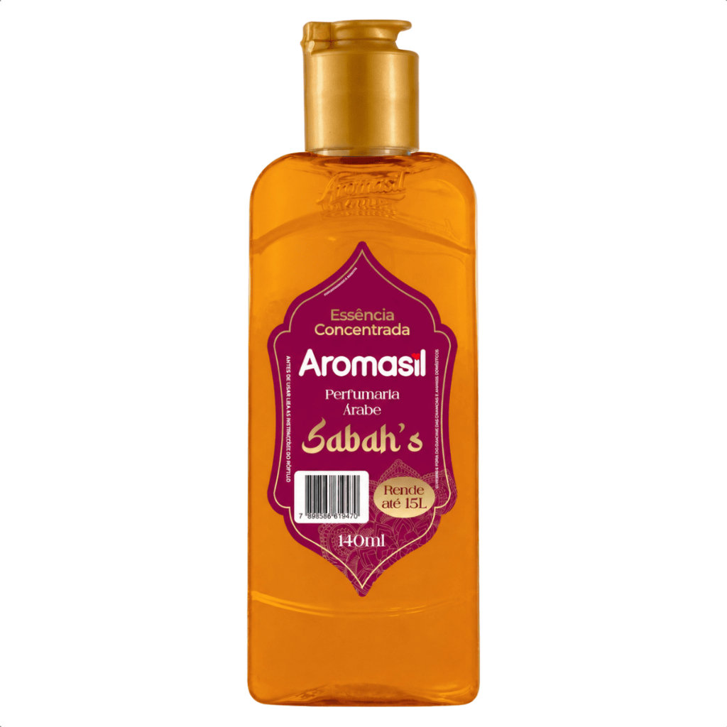 Essência Aromasil Sabah's 140ml Concentrada Perfumaria Árabe para Perfumar Ambientes