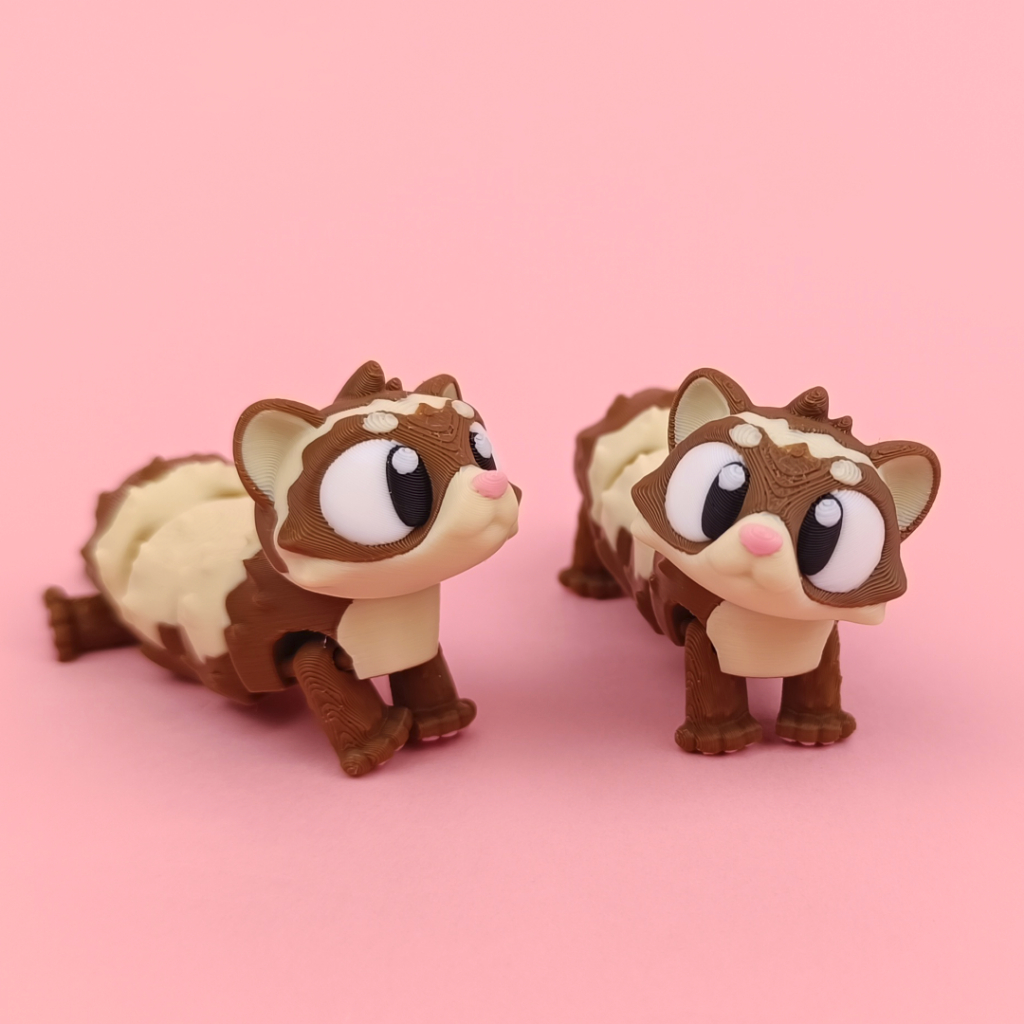 Furão (Ferret) | Mamíferos | Impressão 3D Articulada de Alta Qualidade – Fun3D