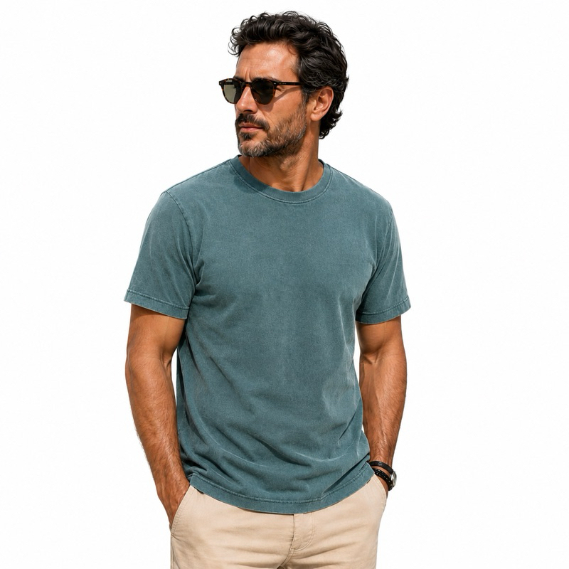 Kit 5 Camisetas Masculinas 100% Algodão Básicas Dia a Dia — imagem 2 de 2