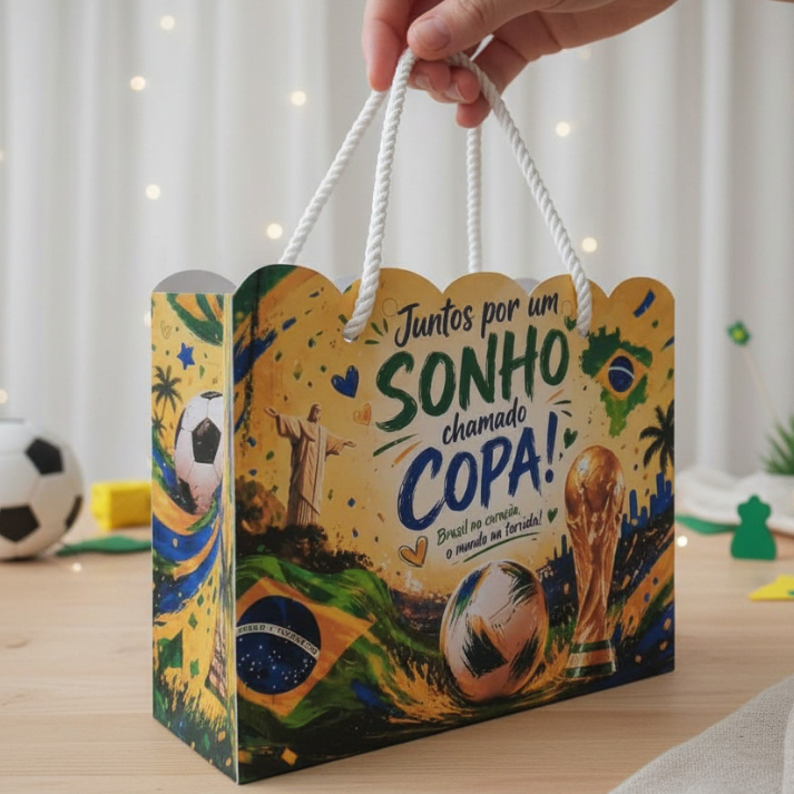 Sacolinhas Personalizadas Tema Futebol Lembrancinhas Sacolinhas Brasil Lembrancinha Futebol Brasil