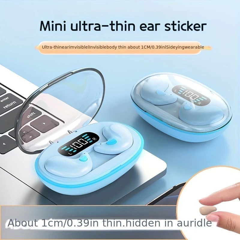 TWS X55 Wireless Sleep Earphones Noise Reduction HiFi Stereo Mic Waterproof Long Play
