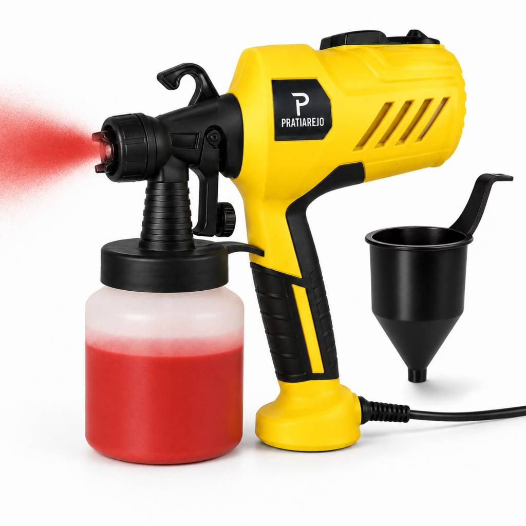 Pistola Elétrica Para Pintura Pulverizador de Tinta com Bico e Compressor 450w
