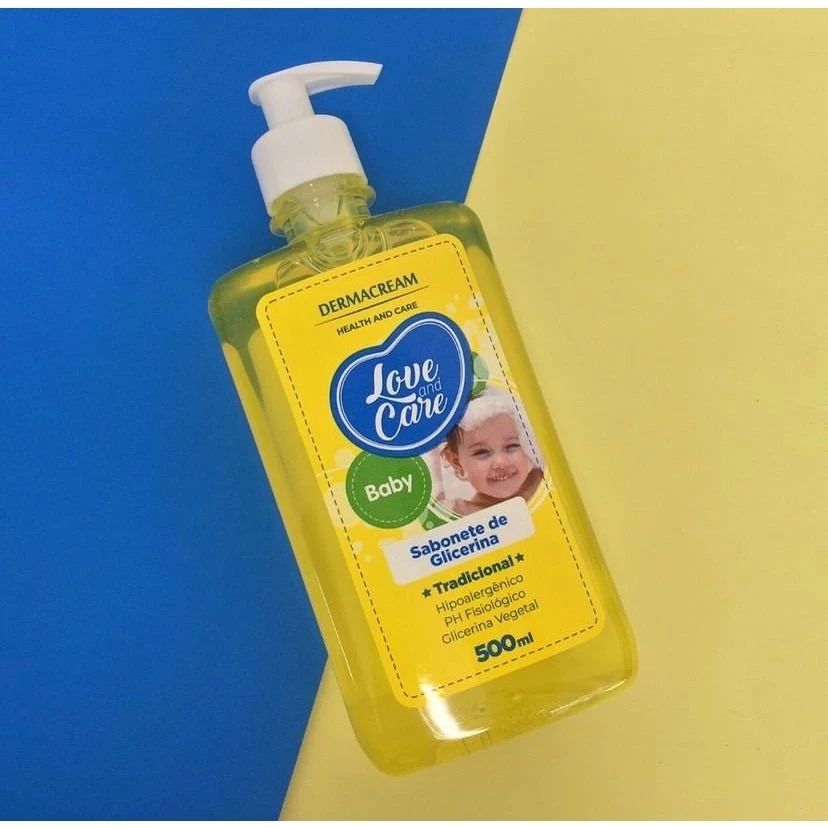 Sabonete Líquido Love and Care Baby Glicerina Dermacream  500ml