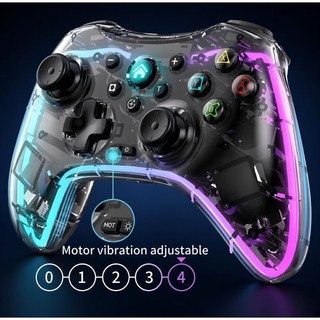 Controle Sem Fio Lehuai para PS4 Nintendo Switch Smart Bluetooth Transparente TV