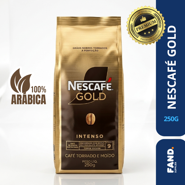 Café Nescafe Gold Intenso 250g Torrado E Moido 100% Arabica Cafe Premium