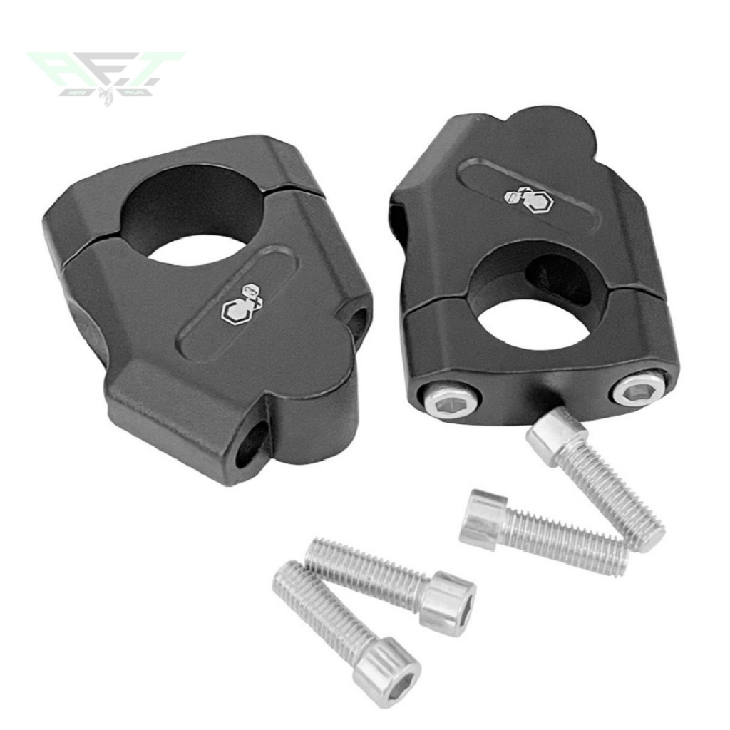 PAR DE ALONGADOR ADAPTADOR DE GUIDÃO UNIVERSAL 32MM HONDA YAMAHA XRE LANDER SAHARA
