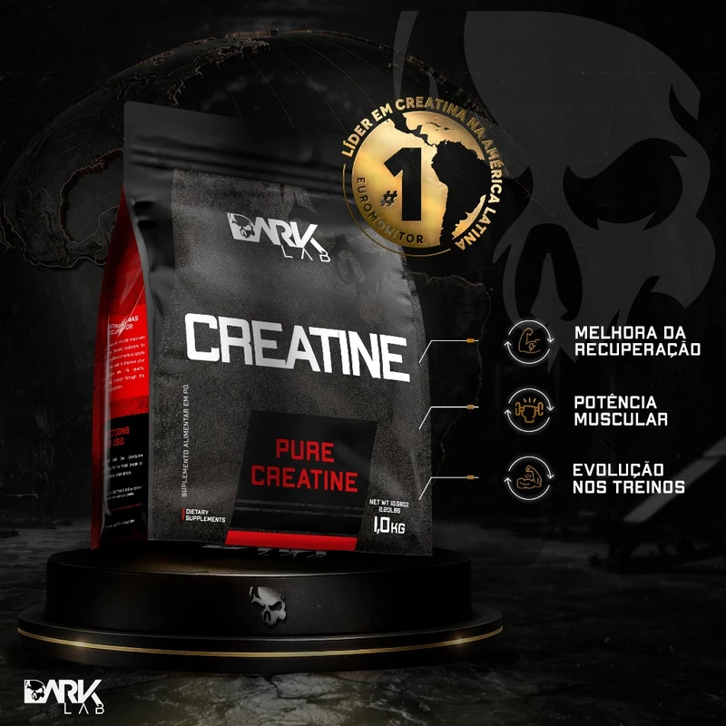 Creatina Monohidratada 1kg Refil Dark Lab — foto 2