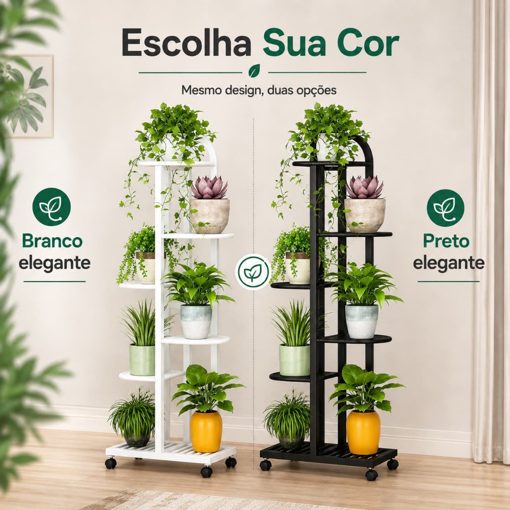 5/6/8 níveis Suporte para plantas prateleira expositora para plantas de interior e exterior flores e plantas Com rodas