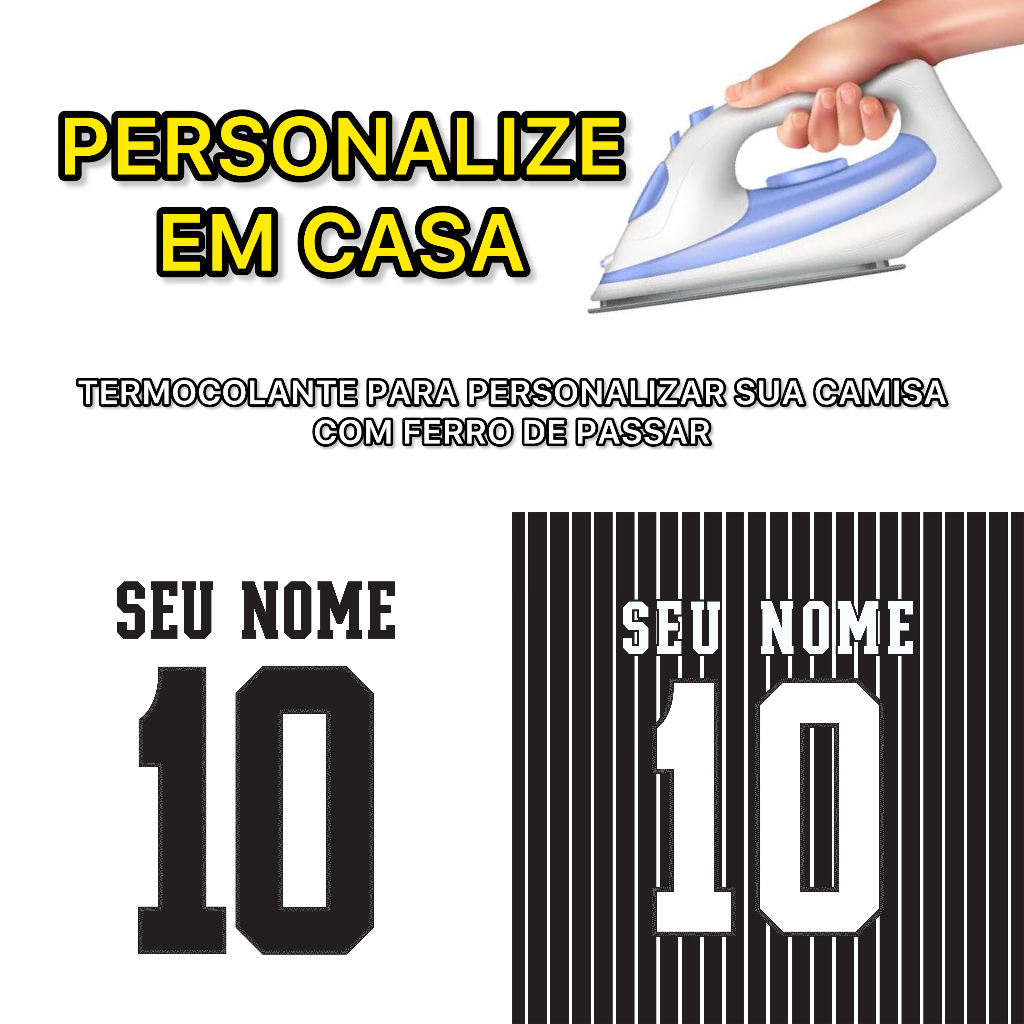 Termocolante para personalizar camisa COR. em casa com ferro de passar