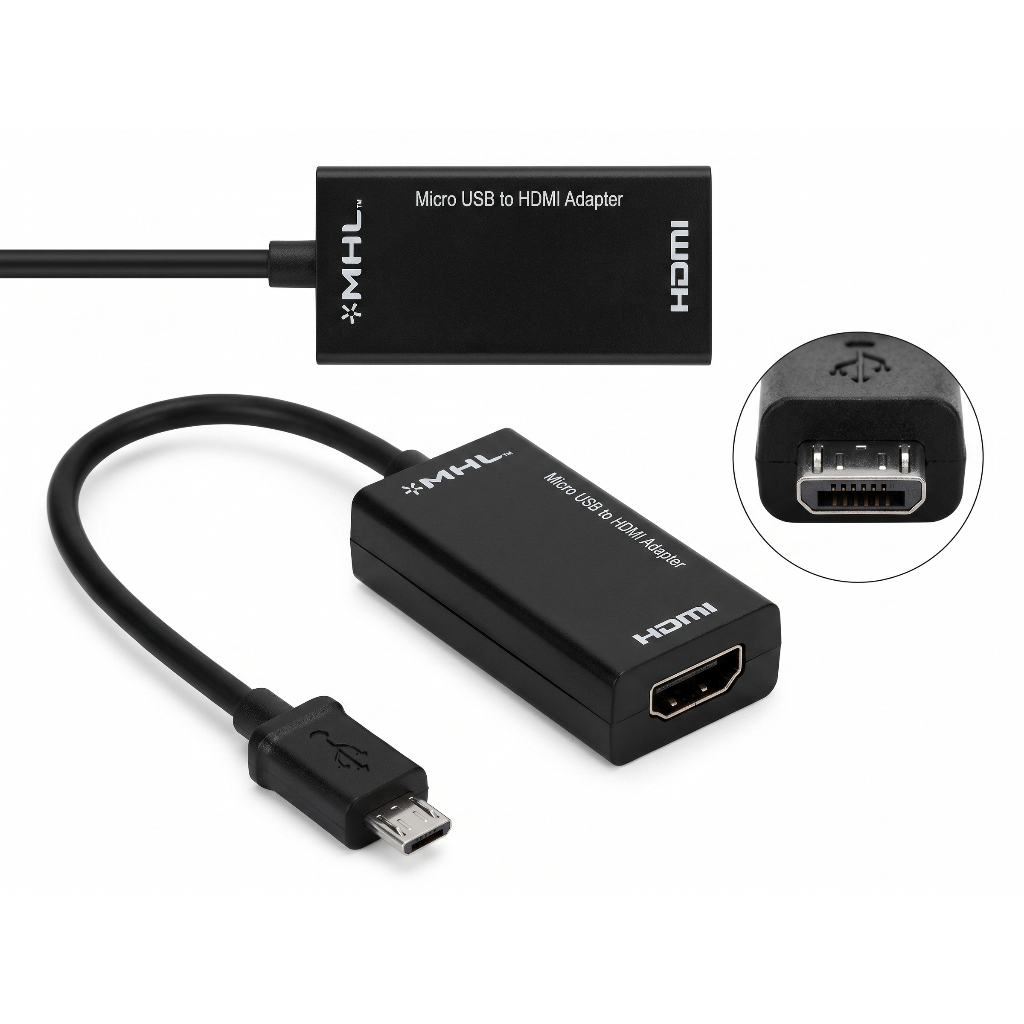 Cabo Adaptador V8 Micro Usb Hdtv Mhl 2.0 Para Cdelular