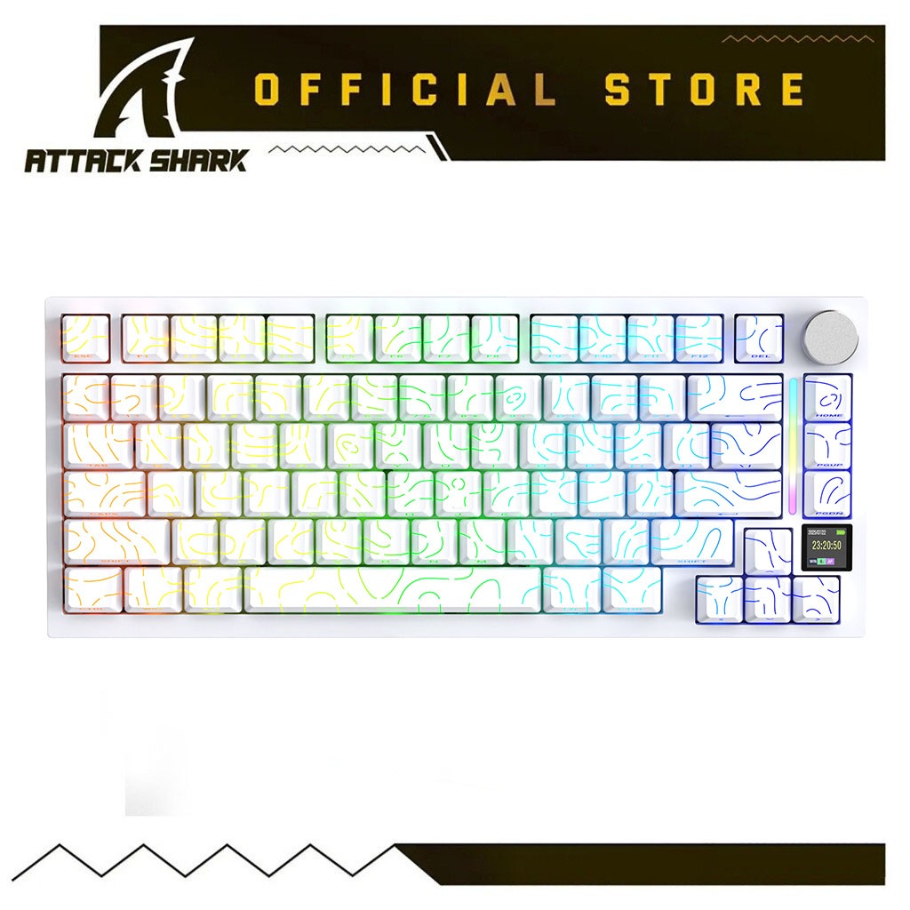 ATTACK SHARK X820Ultra Tri-mode Gasket Mechanical Keyboard 75% Mechanical Keyboard