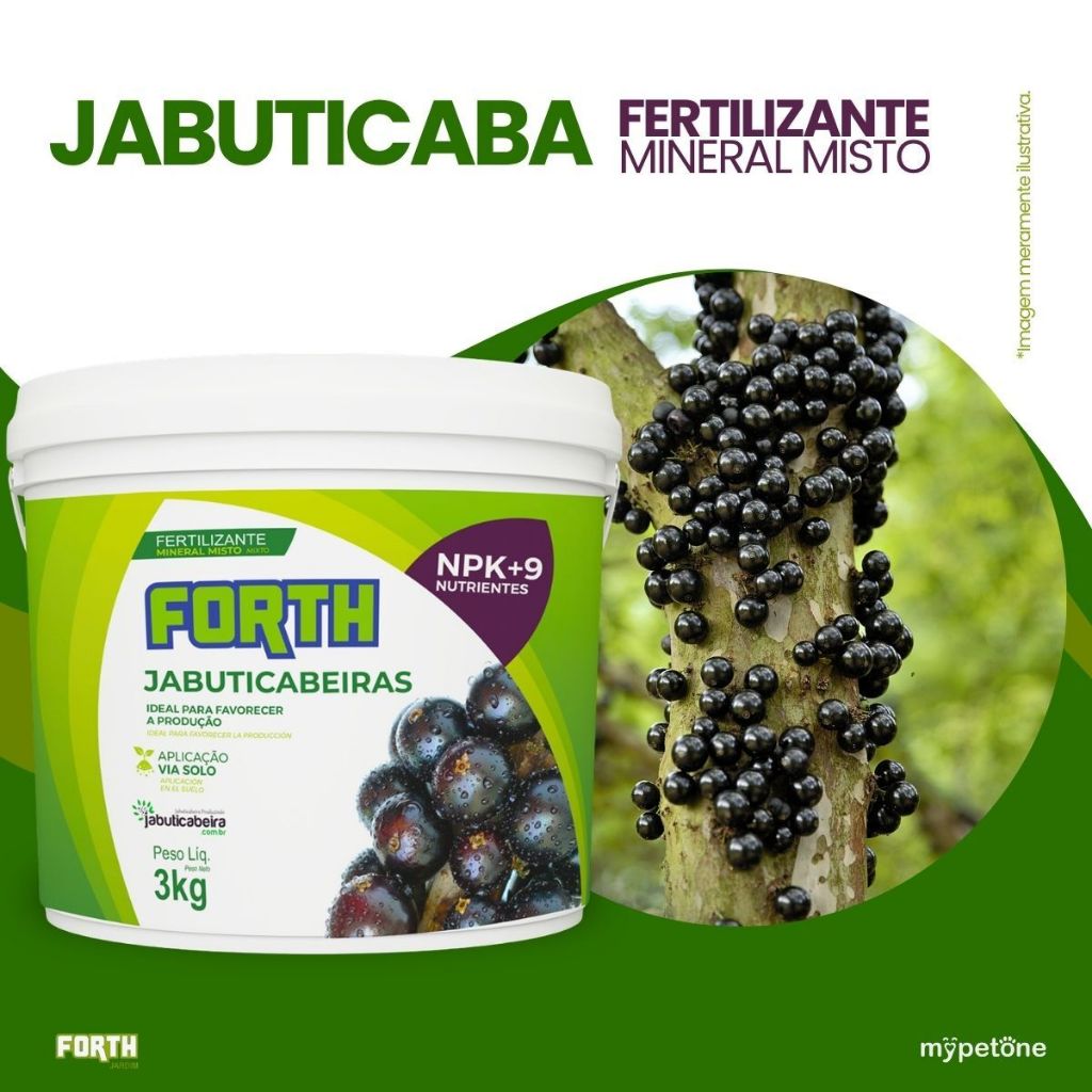 Fertilizante Forth Jabuticabeiras Balde 3kg Jabuticaba — imagem 2 de 2