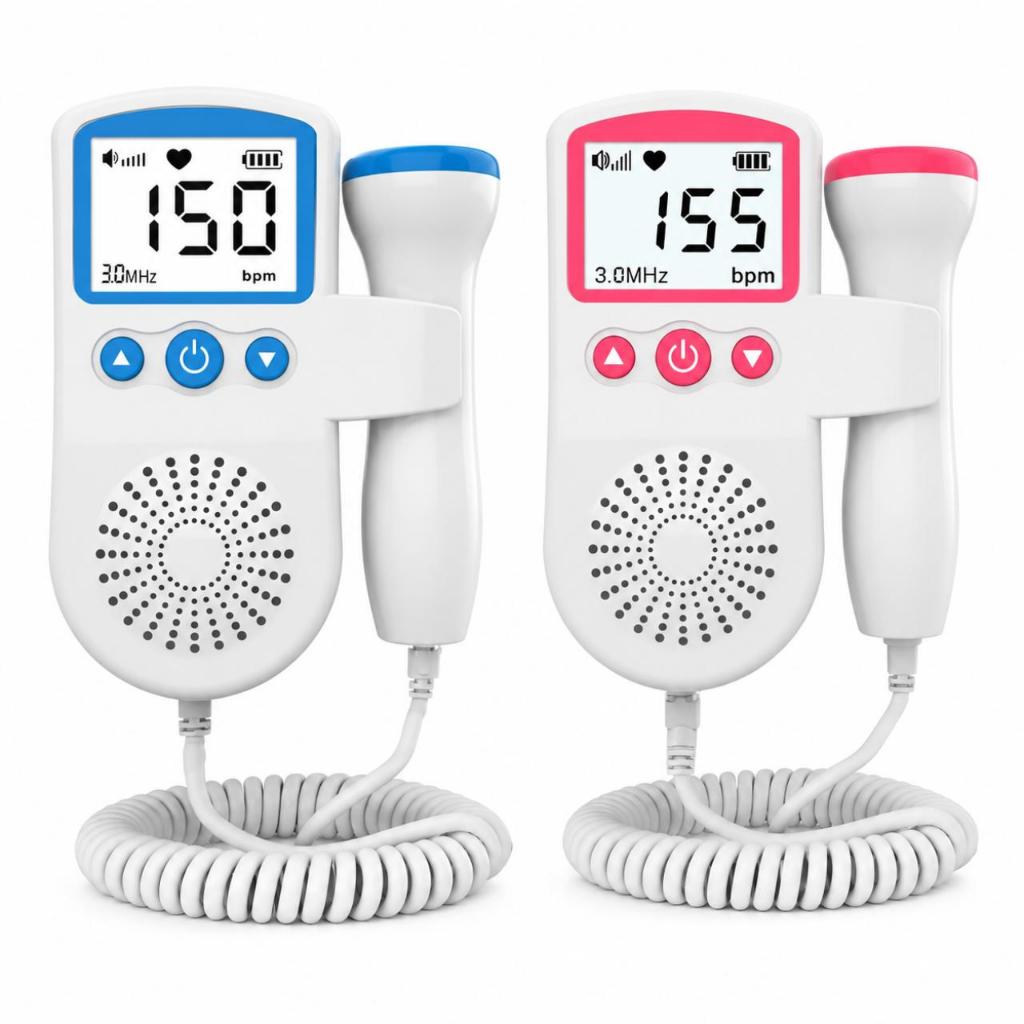 Doppler Fetal Portátil JSL-T501 Sonda 3.0 MHz Tela LCD com Gel Novo + NF-e