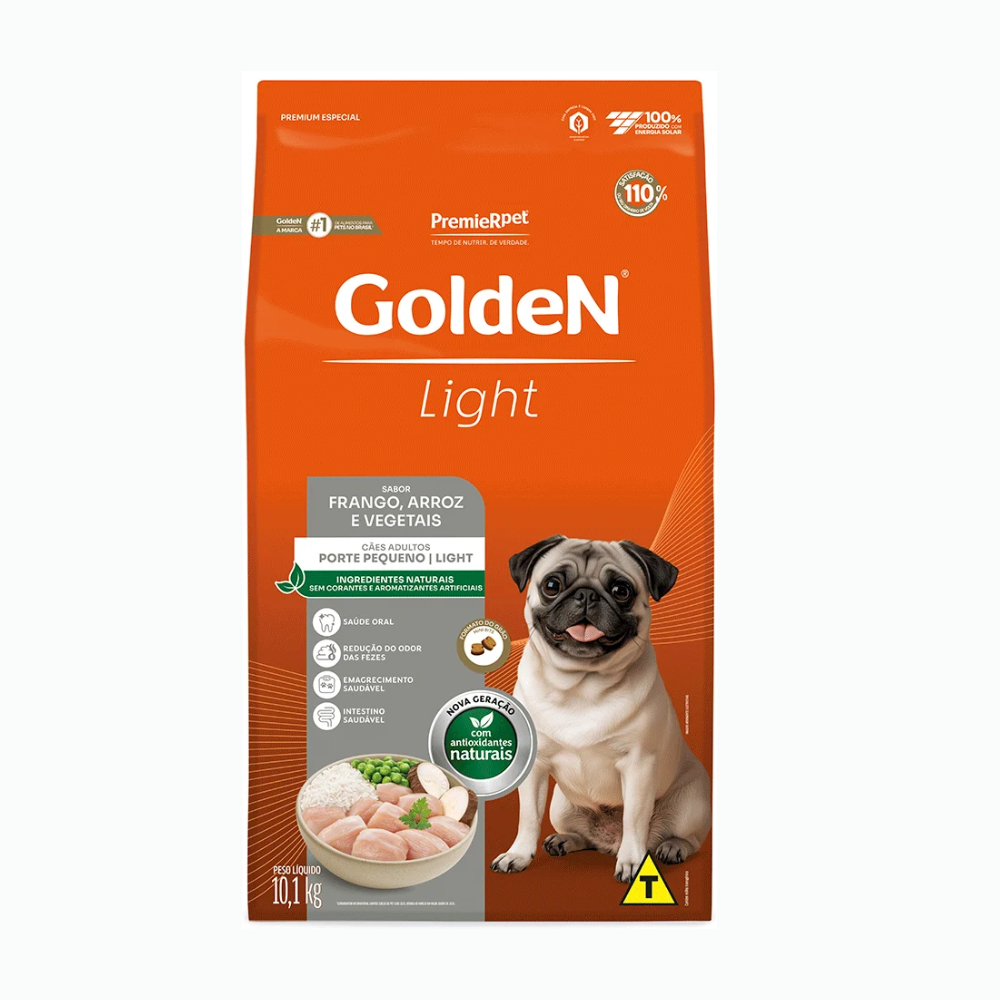 Ração Golden Fórmula Cães Adultos Light Mini Bits Frango 10,1Kg