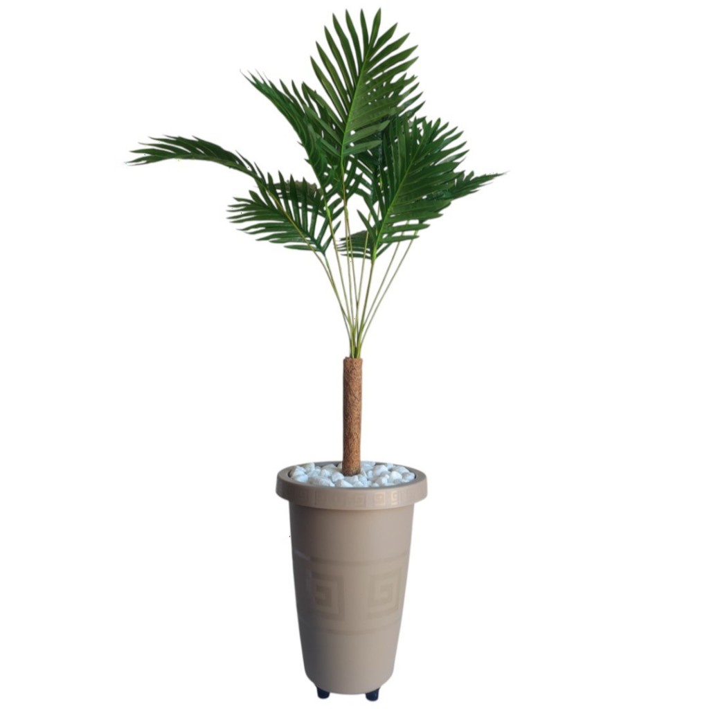 Planta Artificial Palmeira Coqueiro Arranjo E Enfeite Casa Sala Escritorio Com Vaso Decorativo