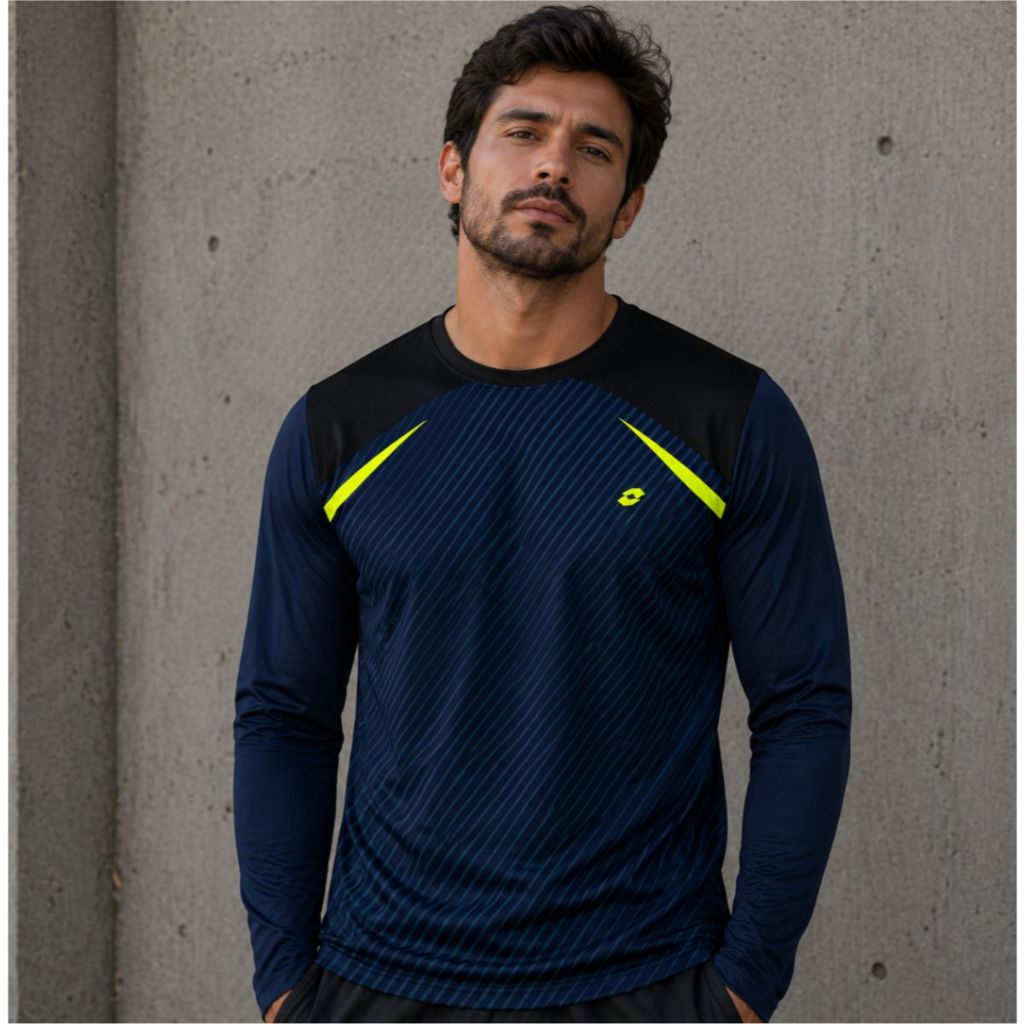 Camiseta Masculina Manga Longa Dry Fit Proteção UV 50+ Uso Dia a Dia Academia Treino Trabalho Debaixo do Sol Piscina
