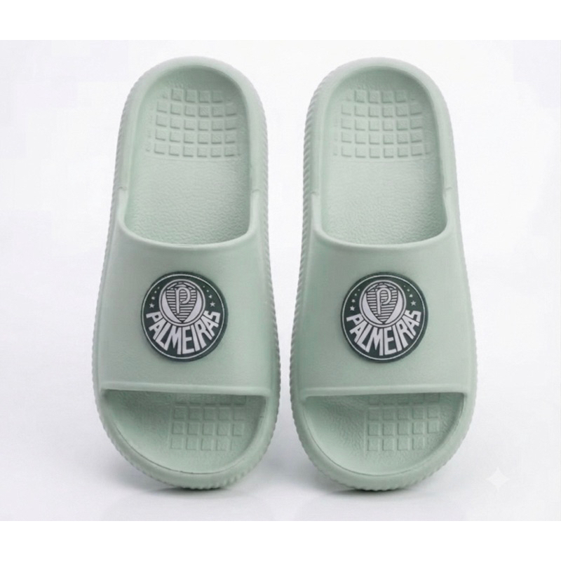 Chinelo Nuvem Slide Time Futebol Unissex Antiderrapante Confortável Leve Palmeiras