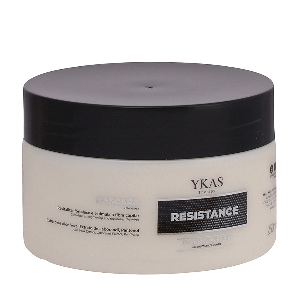 Máscara Ykas Therapy Resistance 250 g Força, Crescimento e Brilho Capilar