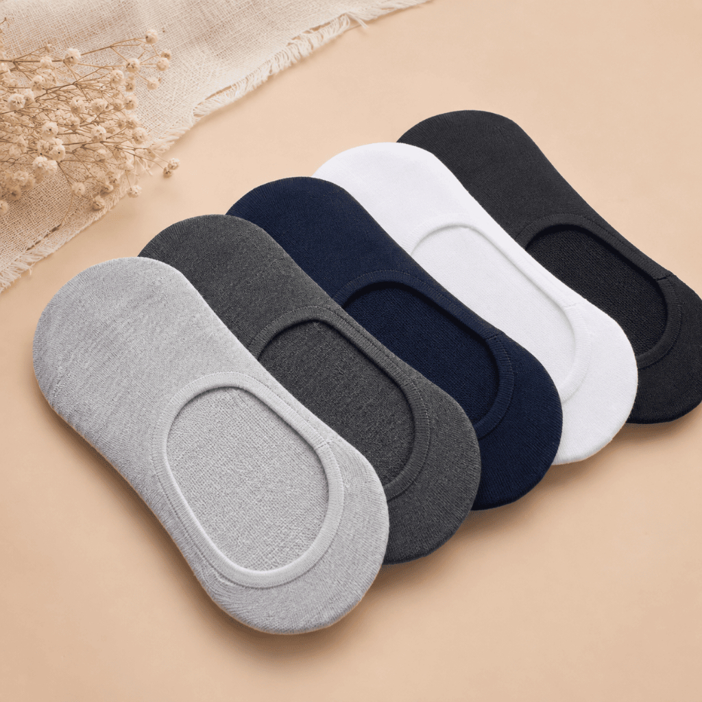 Kit Meia Invisível Confortável Masculina Feminina Básico Macio Algodão Poliéster