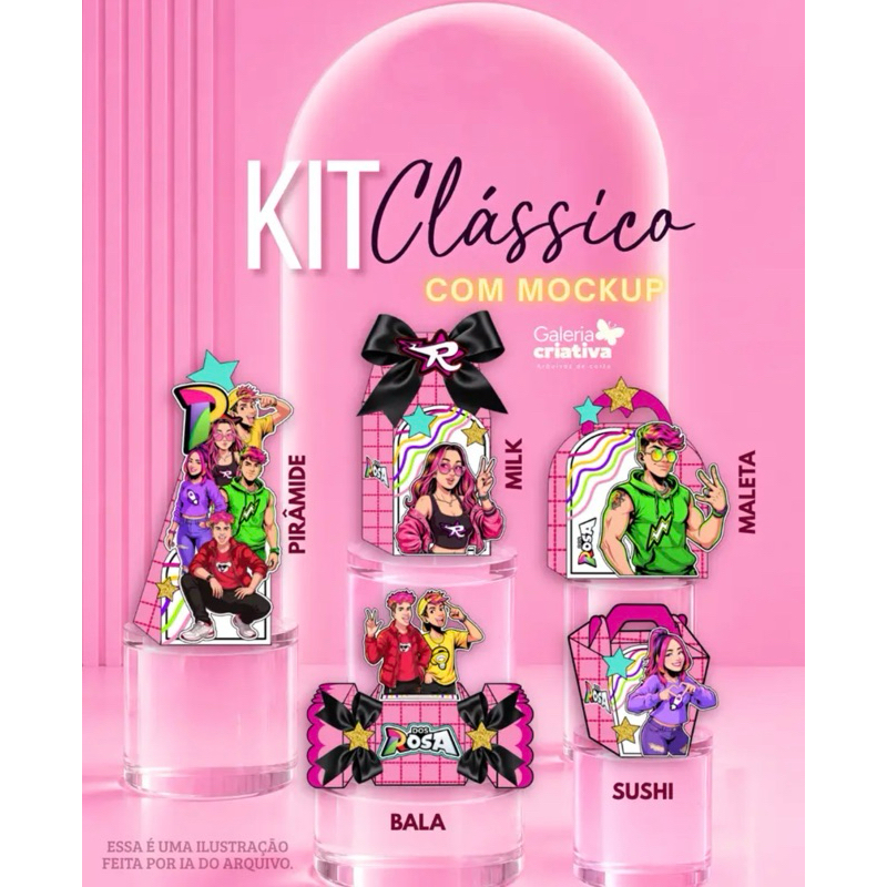 Kit Caixinhas Personalizadas - Festa - Aniversário - Lembrancinha Personalizada - Tema Infantil