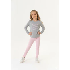 Conjunto Blusa e Calça Legging Infantil para Menina Guloseima