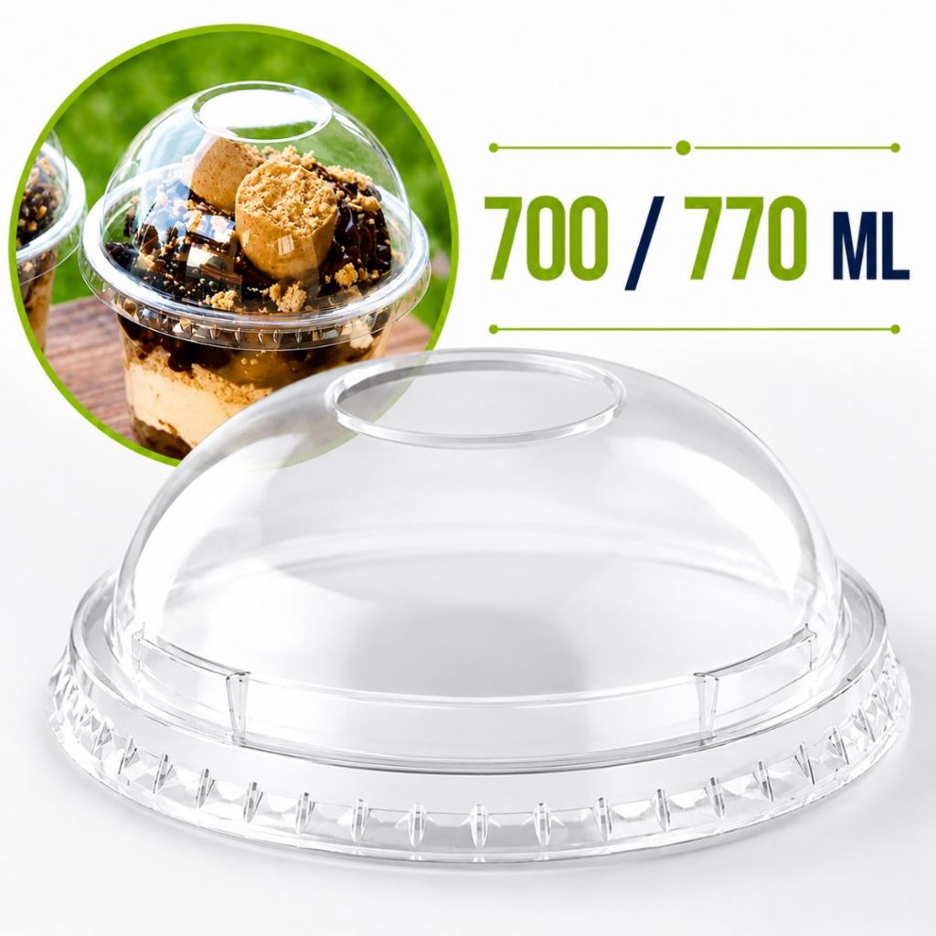 Tampa Copo Bolha P/ Copo 700/770ml Kit 30 60 90 Uni Açai Milkshake Drink Copão