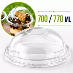 Tampa Copo Bolha P/ Copo 700/770ml Kit 30 60 90 Uni Açai Milkshake Drink Copão