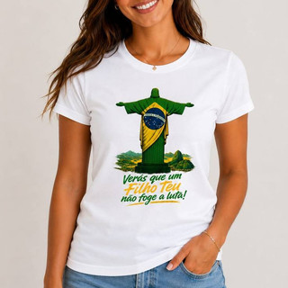 T-shirt Camiseta Brasil Camisa Unissex Estampada Eleição Envio Imediato