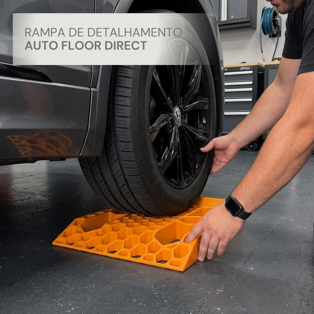 Kit 4 Rampa Detalhamento Automotivo Meia Pata Limpeza Pneus Autofloor - Direct Borrachas · foto 2