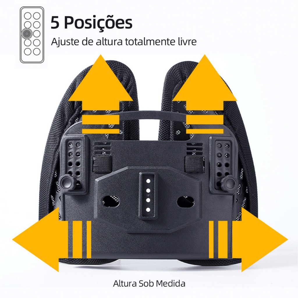 Encosto Lombar Ergonômico Ajustável Para Cadeira Escritório e Carro Apoio Ortopédico Coluna · foto 2