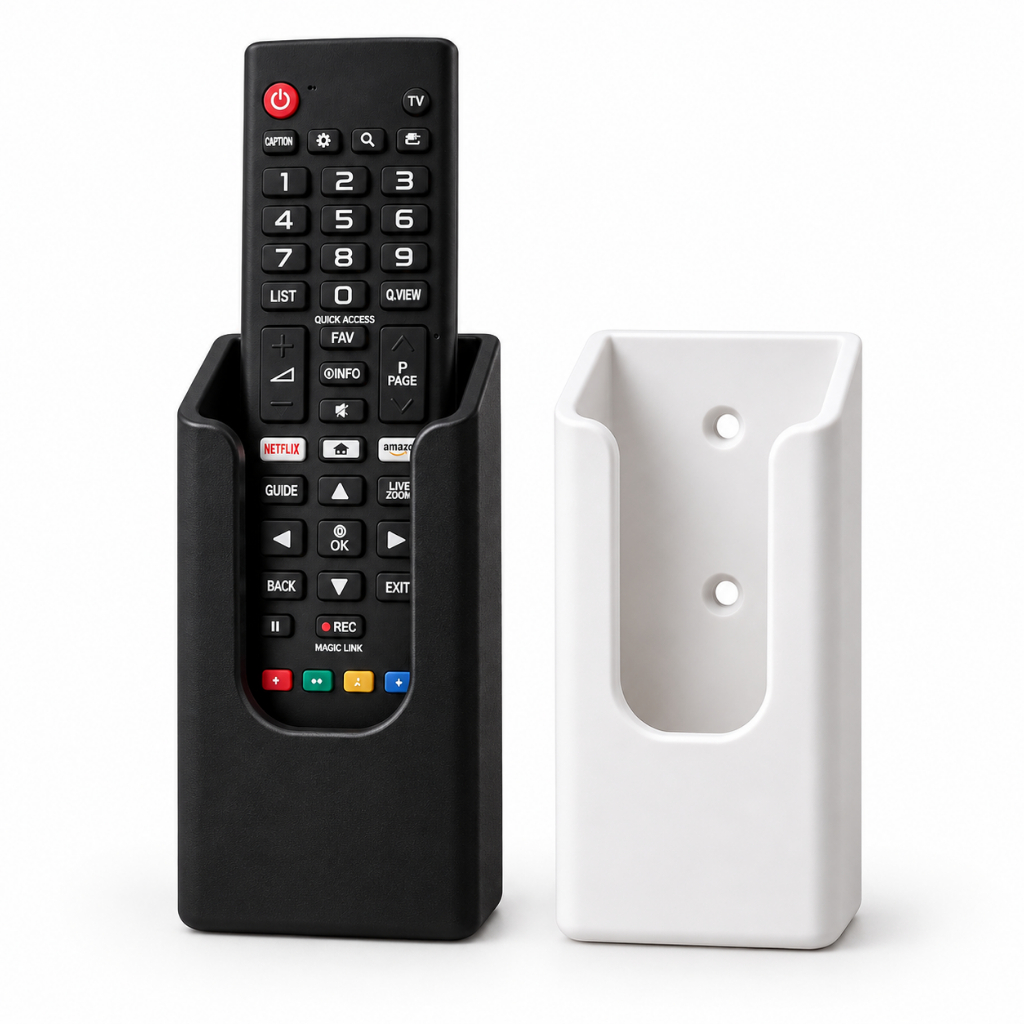 Suporte para Controle Remoto TV Ar Condicionado Ventilador LED Porta Organizador de Parede Minimalista