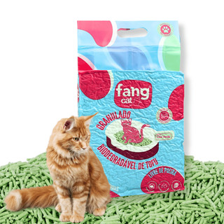 Areia para Gato Biodegradável Tofu 2,1kg 4,2kg 6,3kg Não Deixa Rastros Aroma Chá Verde Premium