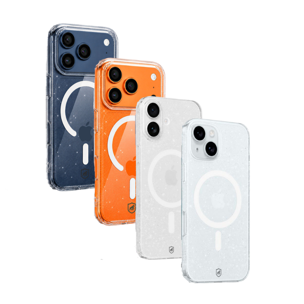 Gshield Capa Case Capinha Crystal Slim Transparente Glitter em Acrílico Compatível com Magsafe para iPhone