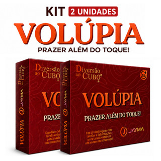 Kit 2 Jogos para Casal Volúpia Jogo de Tabuleiro com Cartas e Dados Verdade ou Desafio para Namorado