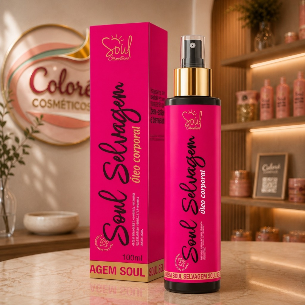 Óleo Corporal SOUL SELVAGEM Clareia e Nutri Virilha e Axila - Multifuncional 100ml 3 em 1