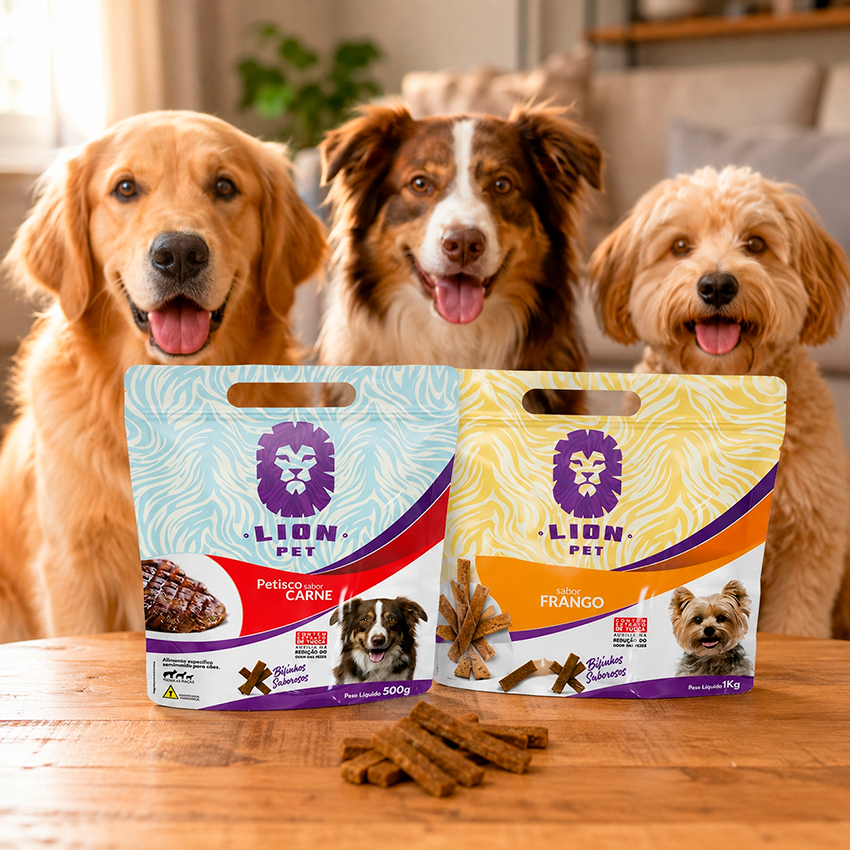 Bifinho Para Cães Petisco Lion Pet Sabores 1kg